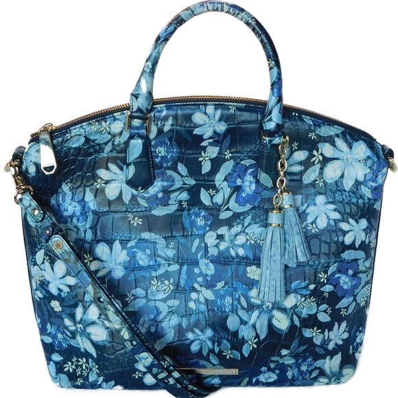 Brahmin Handbags - Brahmin Duxbury Satchel in Navy Madeleine